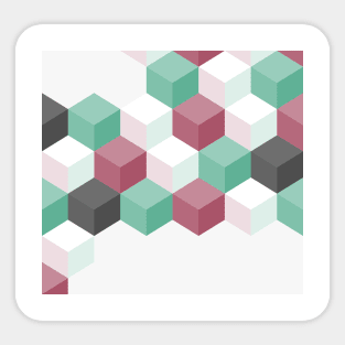 Hexagon grid vector Sticker